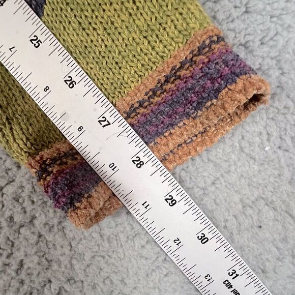 SIGRID OLSEN WOMENS CARDIGAN PURPLE GREEN SIZE L - Picture 8 of 10
